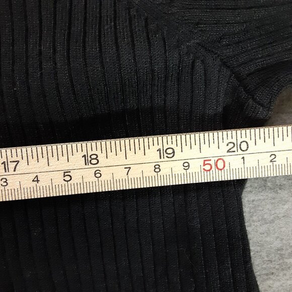 Calvin Klein Woman's Jacket Size XL, Black, 3/4 Sleeve, Hook Closure, Ruffle - Picture 6 of 7